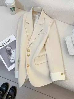 Imagem do Moda feminina blazer de cor sólida, primavera novo temperamento casual celebridade terno popular