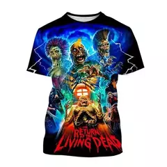 Unisex Return Of The Living Dead 3D Impresso Horror Filme T-Shirt, Moda Casual, - comprar online