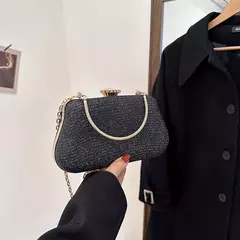 Imagem do Saco de noite luxuoso para mulheres, alto design, banquete de festa, saco de glitter para senhoras, embreagem do casamento, bolsa de ombro, bolsa de corrente, marca