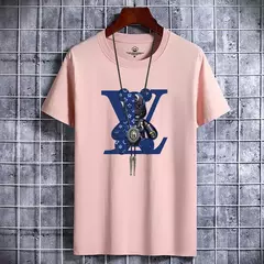 Camiseta retrô casual masculina, manga curta, algodão vintage, tops respiráveis na moda, designer de luxo, alta qualidade, verão, Y2K na internet