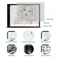 LED Desenho Copy Pad Board para Crianças, A5, A4, LCD Escrito Tablet, Brinquedo Infantil, Pintura, Educacional, Crianças, Presentes Criativos - loja online