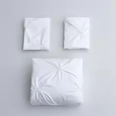 Imagem do Grey Queen Bed Comforter Set, Capa de edredão e fronhas, Cama em um saco para quarto, conjuntos de cama, 3 pcs