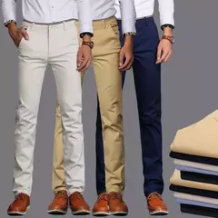 Calça lápis xadrez slim fit masculina, calça casual de casamento, calça reta, moda empresarial masculina