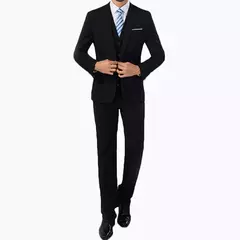 Imagem do Blazer e calça formal masculino, terno, jaqueta, casaco, calças, smalking, casamento, fino, vestido de negócios, roupas, 2 peças por conjunto