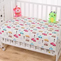 Folha de algodão lavável berço, Impermeável bebê urina Mudando Mat, Reutilizável infantil fralda Pad Cover, Recém-nascido cama colchão fralda