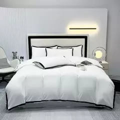 Imagem do Estilo simples conjuntos de cama ?????????? ????? lavado escovado Duvet Cover com fronha lençóis de luxo conjunto cama rainha/king size