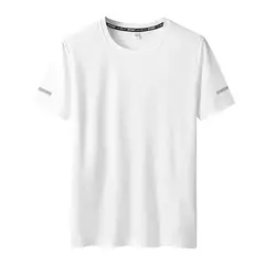 Homens de secagem rápida extragrande em torno do pescoço camiseta de manga curta, verão camisetas esportivas, fitness correndo t-shirt, plus size, 6XL, 7XL, 3pcs - comprar online