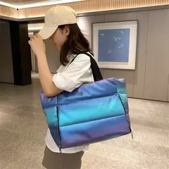 Grande Capacidade Bolsa de Ombro para Mulheres, Yoga Mat Bag, Gym Bag, Tote, Fitness, Esportes, Viagem, Zipper, Sacos De Armazenamento, Senhoras, Molhado, Seco, Inverno na internet