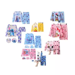 Crianças Minnie Elsa Duck Pijamas dos desenhos animados, roupas infantis para casa, conjuntos para meninos e meninas, terno de viagem, casual, novo, 2 peças por conjunto - loja online