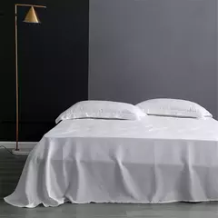 Lanlika-Luxo Natureza Branco Conjunto De Cama, Capa De Edredão, Lençol Plano, Roupa De Cama, Fronha Para Dormir, Duplo, Rainha, Rei, 100% Seda, Presente - comprar online