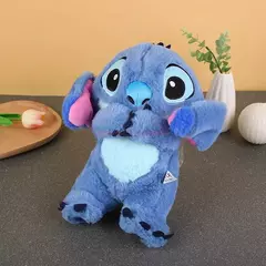 Imagem do Boneca de pelúcia Stitch para crianças, Lilo e Stitch, brinquedo Kawaii acalma, Anime Baby Music, brinquedos leves para dormir, modelo de presente para criança, respiração, novo