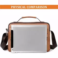 Bolsa mensageiro tiracolo de couro masculina, maleta de ombro empresarial, bolsa casual de viagem de grande capacidade, nova moda na internet