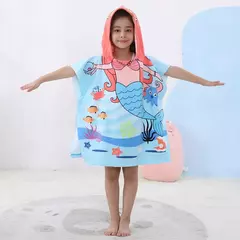 Baby Cartoon Printing Bathrobe, Unicorn Beach Towel, Boy, Shark, Dinosaur, Kids Hooded Cape, Children Bath Item, Girls na internet