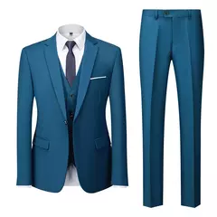 Conjunto de terno casual masculino de negócios, jaqueta masculina, blazers, calças, calças, colete, colete, moda, 2023 na internet