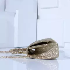 Bolsa leve bordada para mulheres, bolsa de luxo com corrente de sling, sensação alta, vestido de festa de casamento