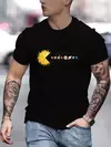 Camiseta respirável de manga curta masculina, Camiseta casual de secagem rápida para planetas do sistema solar, treinamento em corrida