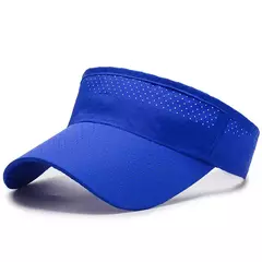 Imagem do Verão Respirável Air Sun Chapéus Homens Mulheres Viseira Ajustável Proteção UV Top Vazio Solid Sports Tennis Running Sunscreen Cap Hat