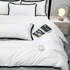 Estilo simples conjuntos de cama ?????????? ????? lavado escovado Duvet Cover com fronha lençóis de luxo conjunto cama rainha/king size na internet