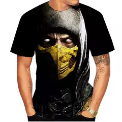 Mortal Kombat 11 T-shirts impressas em 3D para homens e mulheres, roupas de rua grandes, Harajuku Tees, tops, roupas infantis, jogos de luta na internet