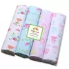 4 pcs/pacote 100% algodão recebendo cobertor do bebê recém-nascido 76x76cm lençol do bebê supersoft cobertor swaddle