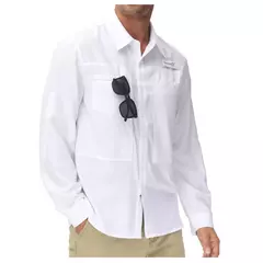 Camisas de Botão Táticas Masculinas, Manga Comprida, Casual, Pescaria, Carga, Caminhada, Trabalhando, Blusa, UPF 50 Plus - comprar online