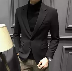 Blazer fino de negócios masculino, roupas estilo coreano, casaco casual, terno elegante, jaquetas marrons, de alta qualidade, 2024 - Wolf Magazine