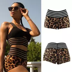 Shorts esportivos de cintura alta feminino, Booty Fitness, shorts de ginástica casual, quente, sexy, novo, verão - comprar online