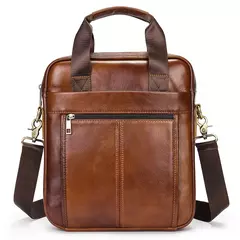 Westal Couro Genuíno Crossbody Messenger Bag, Sacos de Ombro dos homens, 13.3 "Laptop Pasta, Homem Bolsas, 8577