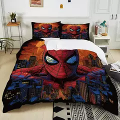 Marvel Spider-Man Conjunto de cama para adultos e crianças, Luxury Bed Comforter, Capa de edredão, 2 Fronhas, Gift, 3Pc, 1 - comprar online