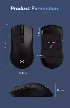 Delux-M600 Series Lightweight Wireless Gaming Mouse, 2.4G, Conexão de Modo Duplo, 26000DPI Macro, Ratos Recarregáveis para PC Gamer, 52g na internet