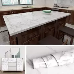 Self-Adhesive Marble Vinyl Wallpaper, PVC, impermeável adesivos de parede, Papel de contato, DIY, banheiro, cozinha, armário, bancadas na internet