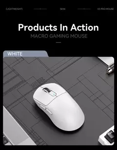 Ataque tubarão x3pro/x3 mouse sem fio, pixart paw3395, 26k dpi, luz, para jogos macro, laptop/win/mac - Wolf Magazine