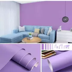 Auto-adesivo impermeável PVC cor sólida adesivos, parede renovação papel de parede, DIY Home Decor, quarto, dormitório, roupeiro - comprar online