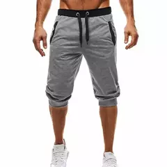 Shorts de praia de algodão preto masculino, bermudas de suor casual masculino, roupas clássicas, moda verão, novo 2023 - comprar online