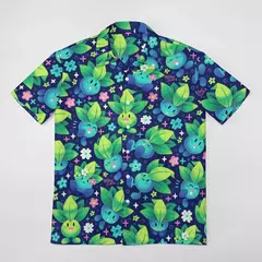 Camiseta havaiana masculina de manga curta, estampa de ovelha 3D, roupas de praia soltas, camisas grandes, verão