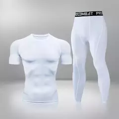 Conjunto de Roupa Interior de Compressão Térmica Masculina, Roupa de Treino Apertada, Treino, Corrida, Fitness, Desporto, Ginásio, Roupa Desportiva - loja online