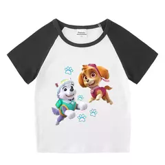 Boys Paw Patrol T-shirt manga curta Top e Shorts Set, bebê meninos roupas, roupas dos desenhos animados, terno verão, novo conjunto infantil, 2022, 2pcs na internet