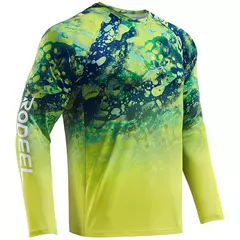 FEIYUE-Camisetas de Proteção Solar Respirável Masculina, Manga Comprida, Secagem Rápida, Caminhadas, Camisas de Pesca, Camuflagem, UPF 50 Plus, TOPS à Prova de UV - comprar online