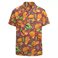 Camiseta havaiana masculina de manga curta, estampa de ovelha 3D, roupas de praia soltas, camisas grandes, verão - comprar online