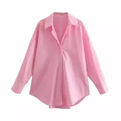 Imagem do Blusa de gola virada para baixo para mulheres, camisa escura para senhoras, manga longa, camisas simples para escritório, tops femininos