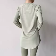 Roupas de ioga de manga comprida femininas, roupas esportivas para academia, blusas de corrida, tops esportivos, camiseta fitness, roupas de treino 2022 - comprar online