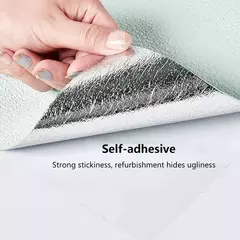 Waterproof Linen Wallpaper, 3D adesivos de parede, à prova de umidade e mofo resistente, Home Decoração Sala na internet