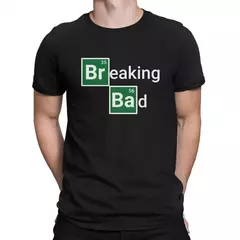 Camiseta de manga curta masculina, Sinal, Vintage, 100% algodão, Breaking Bad, Roupa Crewneck, Verão