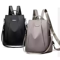 Mochila de nylon multifuncional para mulheres, bolsa escolar casual para meninas, alça destacável, bolsa de ombro de viagem, cor sólida, nova moda na internet