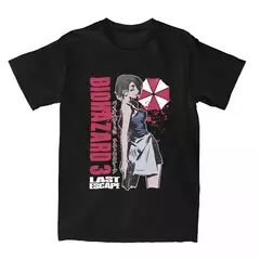 Camiseta de manga curta masculina de gola redonda 100% algodão, camisetas vintage, Biohazard 3, Jill Valentine - comprar online