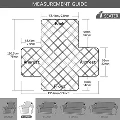 Capas de sofá impermeável com bolsos laterais, antiderrapante Slipcovers, correias elásticas, protetor de sofá para cães e gatos, 1 lugares, 2 Seaters, 3 Seaters, 4 Seaters - comprar online