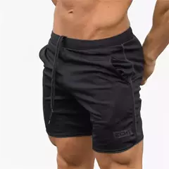 Calções de malha respirável para homens, calções masculinos de treino de ginástica, roupa esportiva de secagem rápida, calça curta basculante, verão - comprar online