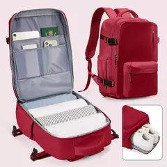 Mochila de Viagem de Avião de Grande Capacidade, Laptop para Mulheres e Homens, Easy jet Carry on Trolly Bag, Casual, 45x36x20 - Wolf Magazine