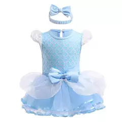 Baby Romper TUTU Vestido Com Headband Infantil Baby Princess Girl Roupas Tamanho 3-18M Cute Design Baby Dress Party Trajes - Wolf Magazine