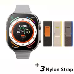 Imagem do 2024 novo relógio inteligente 9 ultra pro max gen 2 49mm tela amoled smartwatch alta taxa de atualização carregamento sem fio das mulheres dos homens para o esporte